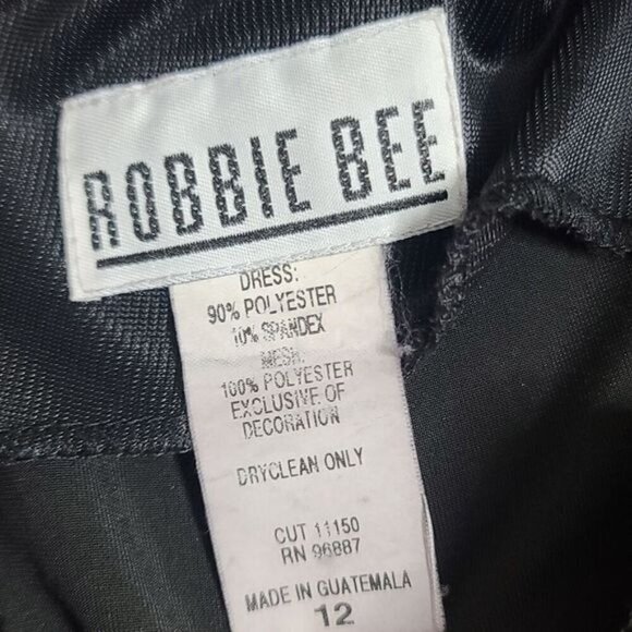 Vintage 80s Wednesday Vampy Black Velour Lace Dress - Picture 7 of 13